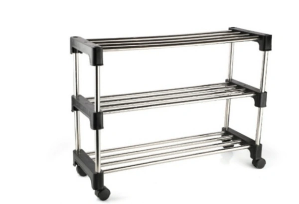 SR02 Shoes stand steel black